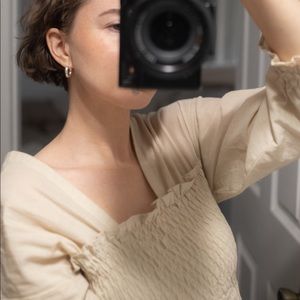 cotton beige Hackwith dress